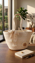 “Boho Daisy Handwoven Bag – Carry Summer Wherever You Go”