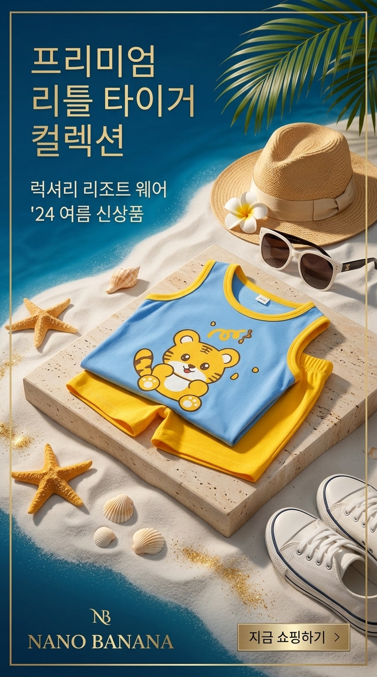 Little Tiger Baby Summer Set | Ultra-Soft Premium Cotton Outfit