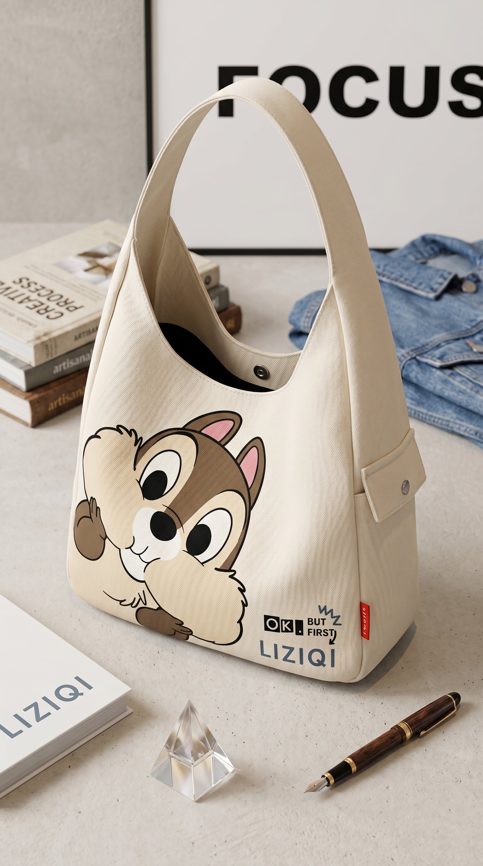 “Gen-Z Favorite Cartoon Tote Bag – Cute, Classy & Practical”