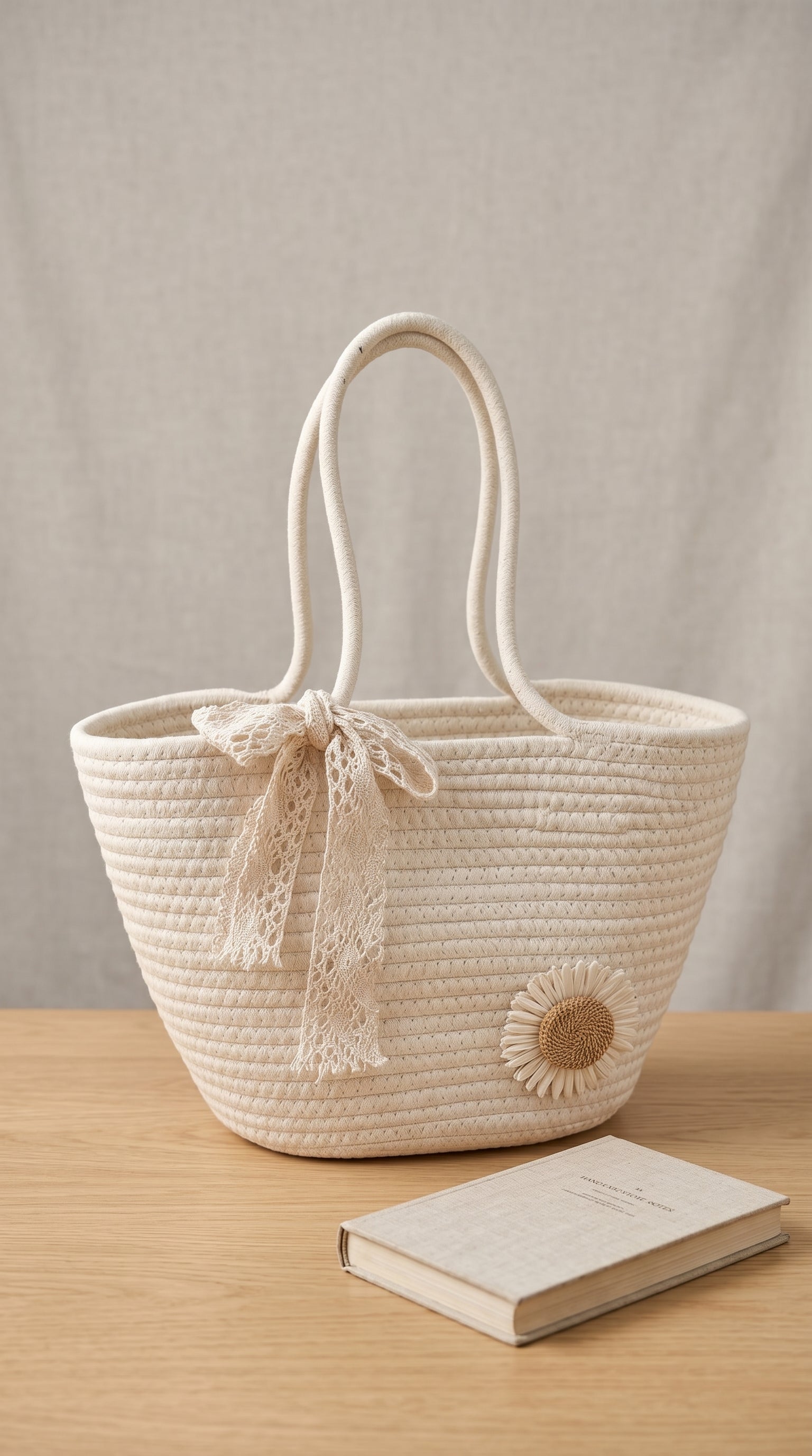 “Boho Daisy Handwoven Bag – Carry Summer Wherever You Go”