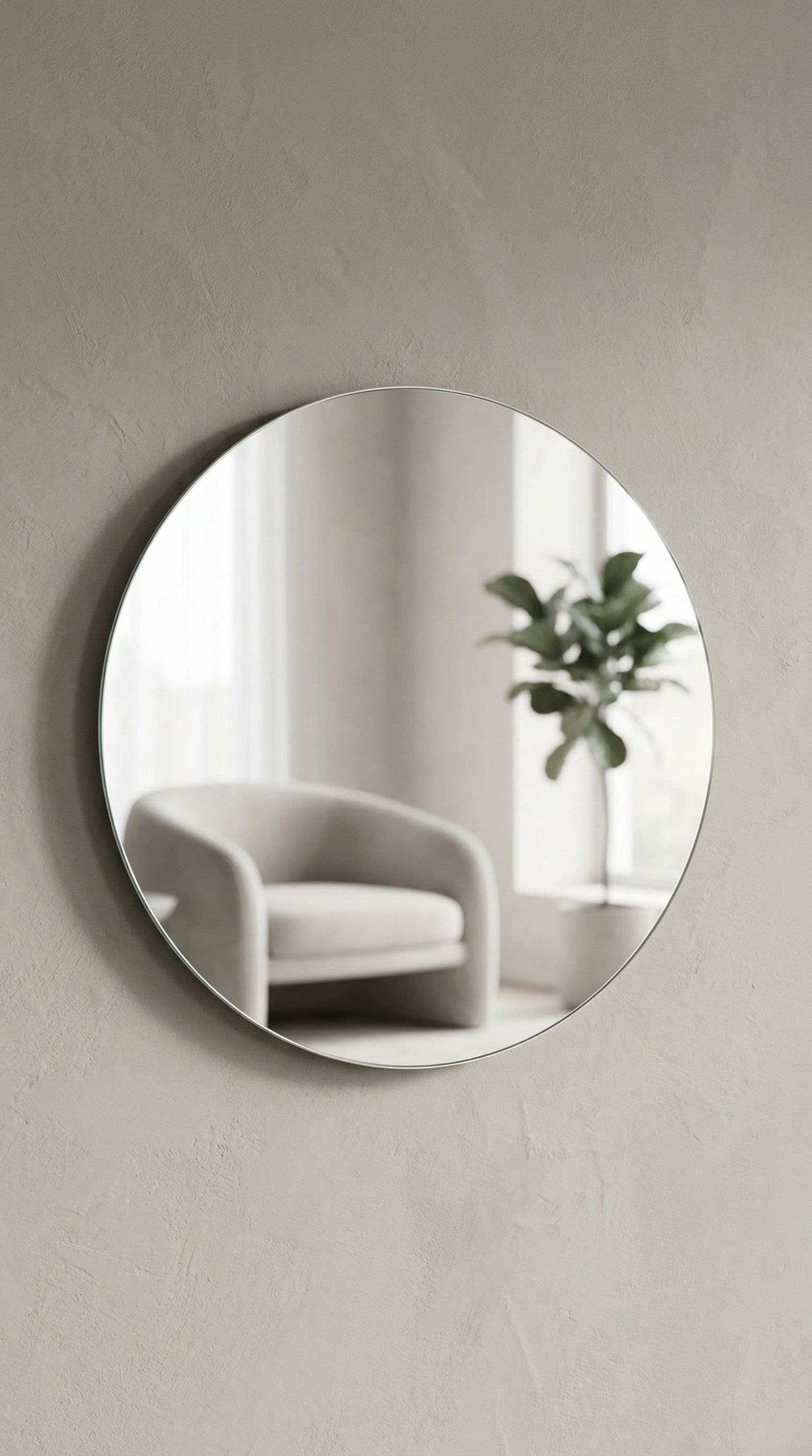 12 Inch Irregular Wave Wall Mirror – Elegant Modern Decorative Mirror for Living Room, Bedroom & Entryway