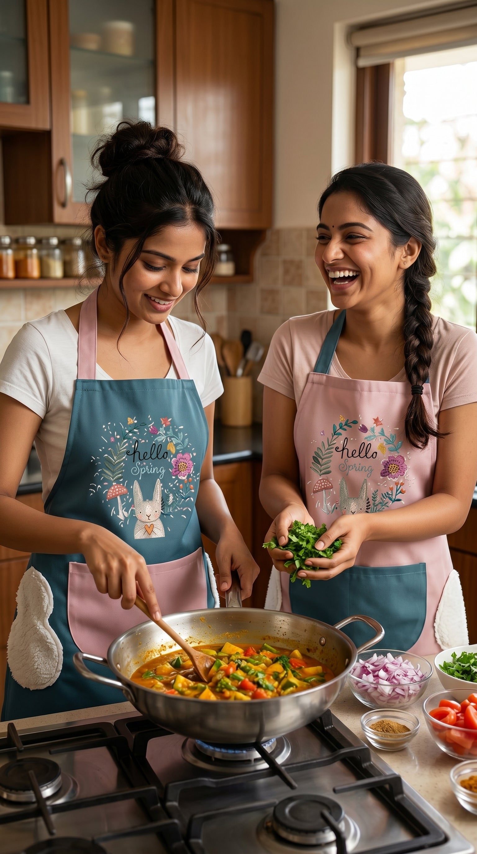 Waterproof Designer Apron – Made for Moms Who Rule the Kitchen