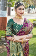 Royal Zari Woven Cotton Silk Saree – Wedding & Festive Traditional Wear with Running Blouse